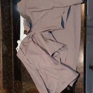 REI Womens Hiking A Line Wrap Skort Skirt 10 Green Above Knee Travel UPF 30+